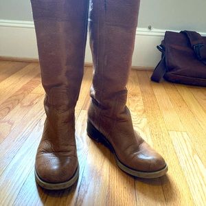 Lucky Brand Leather Cognac Tall Boots